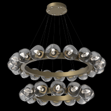 Hammerton CHB0095-2T-GB-GS-CA1-L3 - Luna Radial Ring Chandelier