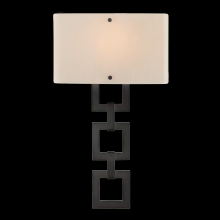 Hammerton CSB0033-0B-BB-IW-E2 - Carlyle Square Link Cover Sconce