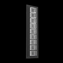 Hammerton IDB0087-02-MB-TP-L2 - Tessera Sconce (M)-Matte Black-Pavé Cast Glass