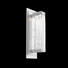 Hammerton IDB0090-01-CS-TL-L1 - Tabulo Sconce-Classic Silver-Linea Cast Glass