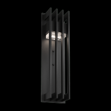 Hammerton ODB0084-01-TB-CC-L2 - Avenue 18" Sconce-Textured Black-Clear Cast