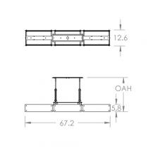 Hammerton PLB0026-0D-BS-IW-001-L3 - Urban Loft Trestle Linear - 67-Inch (LED)