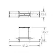 Hammerton PLB0026-0F-FB-FG-001-L3 - Urban Loft Parallel Linear -67-Inch (LED)