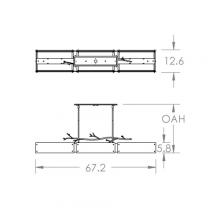 Hammerton PLB0032-0D-FB-FG-001-E2 - Ironwood Linear - 67-Inch