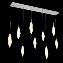 Hammerton PLB0050-09-BS-CA-C01-L3 - Rock Crystal Linear 9pc Multi-Pendant