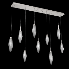 Hammerton PLB0050-09-BS-CS-C01-L3 - Rock Crystal Linear 9pc Multi-Pendant