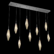 Hammerton PLB0050-09-GP-CB-C01-L3 - Rock Crystal Linear 9pc Multi-Pendant