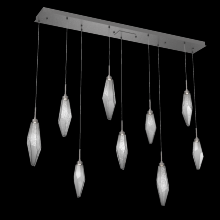 Hammerton PLB0050-09-GP-CS-C01-L1 - Rock Crystal Linear 9pc Multi-Pendant