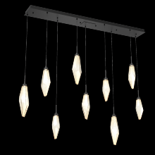 Hammerton PLB0050-09-MB-CA-C01-L3 - Rock Crystal Linear 9pc Multi-Pendant