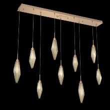 Hammerton PLB0050-09-NB-CB-C01-L3 - Rock Crystal Linear 9pc Multi-Pendant