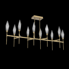 Hammerton PLB0050-67-GB-CS-001-L1 - Rock Crystal Linear Suspension-67-Gilded Brass