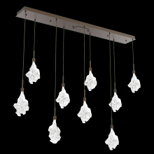 Hammerton PLB0059-09-FB-BC-C01-L3 - Blossom Linear 9pc Multi-Pendant