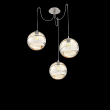 Hammerton SCB0047-03-BS-OA-C01-E2 - Terra Round 3pc Swag Multi-Pendant