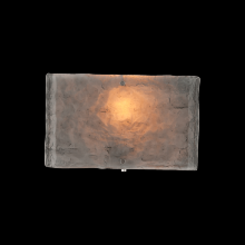 Hammerton CSB0044-0B-GP-IW-E2 - Textured Glass Square Cover Sconce