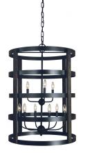 Framburg Limited Editions F-L1009 MBLACK - 9-Light Matte Black Homestead Chandelier