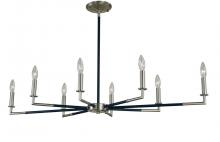 Framburg Limited Editions F-L1088 BN/MBLACK - 8-Light Brushed Nickel/Matte Black Schiller Chandelier