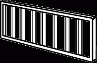 Louver, Clear For 40W Biax