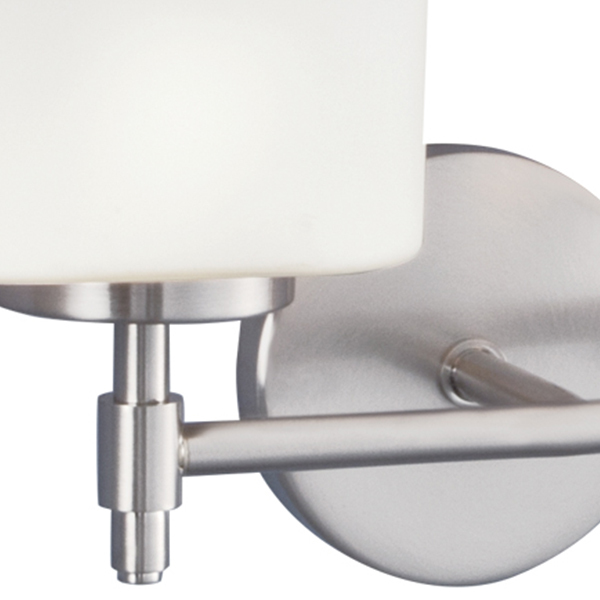 Moderne 3-Light Vanity Sconce - Brushed Nickel