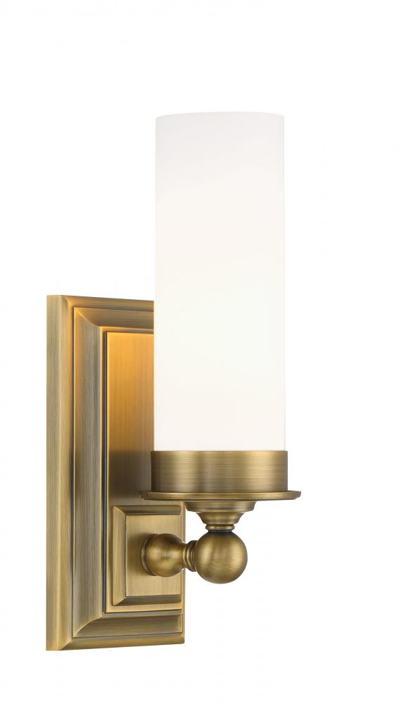 Richmond 1 Light Sconce - Aged Brass