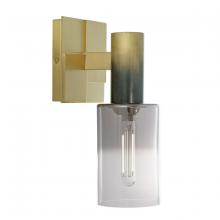 Norwell 8173-SBBK-CLGR - Empire Sconce Vanity Light - Satin Brass/Black