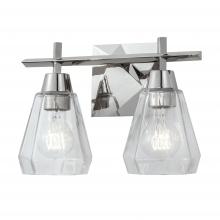 Norwell 8282-PN-CL - Arctic Vanity Light - Polished Nickel