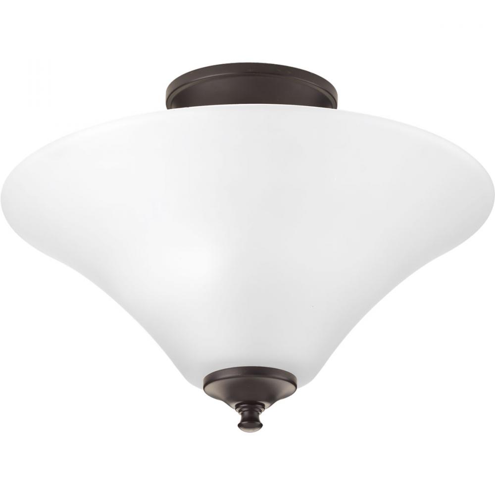 Joy Collection Two-Light 13-1/4" Semi Flush