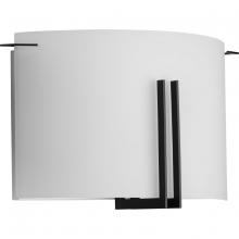 Progress P710118-31M - Modern Glass Sconce Two-Light Matte Black Wall Sconce