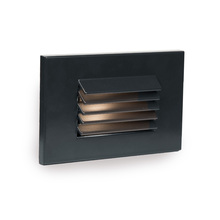 WAC US WL-LED120-C-BK - LED Horizontal Louvered Step and Wall Light