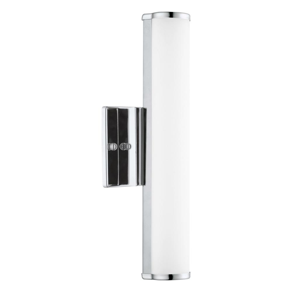 1 LT LED Bath/Vanity Light w/ Chrome Finish & Satin Glass Shade