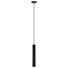 Eglo 62547A - 1x10W LED GU10 Single Tube Pendant With Matte Black Finish