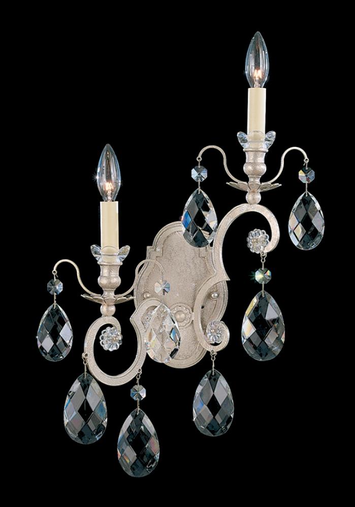 Renaissance 2 Light 120V Wall Sconce in Heirloom Gold with Heritage Handcut Crystal