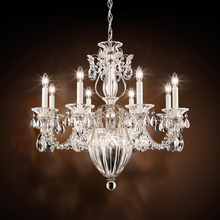 Schonbek 1870 1238N-76H - Bagatelle 11 Light 120V Chandelier in Heirloom Bronze with Clear Heritage Handcut Crystal