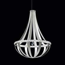 Schonbek 1870 SCE130DN-LB1R - Crystal Empire LED 45IN 3000K 120V Pendant in Grizzly Black with Radiance Crystal