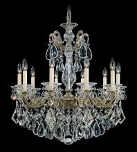 Schonbek 1870 5074-23 - La Scala 10 Light 120V Chandelier in Etruscan Gold with Heritage Handcut Crystal