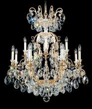 Schonbek 1870 3772-48 - Renaissance 13 Light 120V Chandelier in Antique Silver with Clear Heritage Handcut Crystal