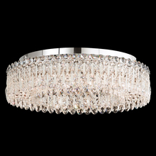 Schonbek 1870 RS8347N-48H - Sarella 12 Light 120V Flush Mount in Antique Silver with Clear Heritage Handcut Crystal