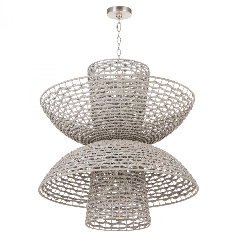 Masasa Chandelier|Pale Grey|Nickel