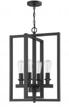 Craftmade 53134-FB - Chicago 4 Light Foyer in Flat Black