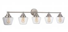 Craftmade 19548BNK5 - Essex 5 Light Vanity in Brushed Polished Nickel