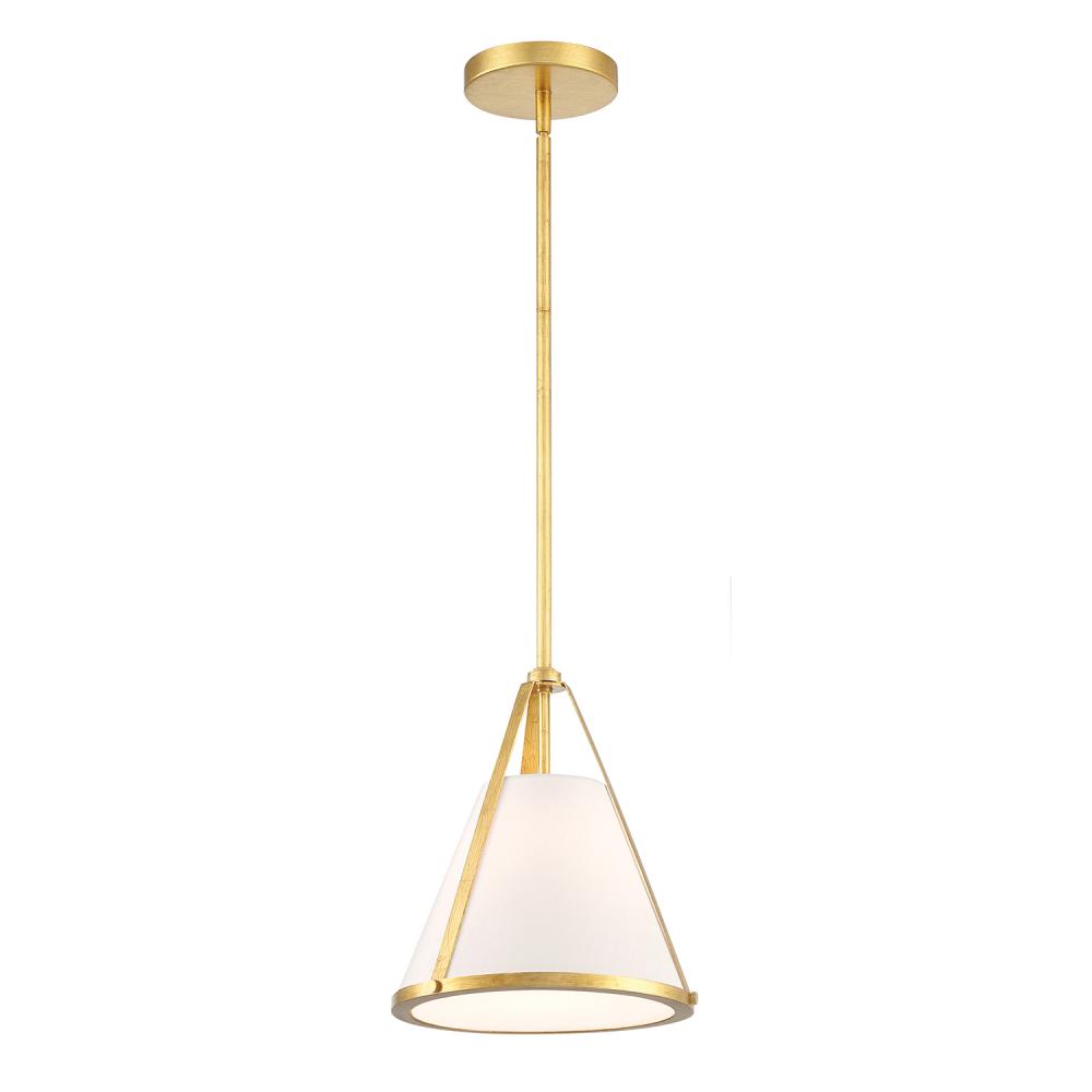 Fulton 1 Light Antique Gold Mini Pendant