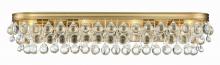 Crystorama 134-VG - Calypso 8 Light Crystal Teardrop Vibrant Gold Sconce