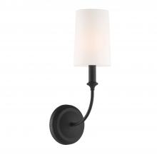 Crystorama 2241-BF - Libby Langdon Sylvan 1 Light Black Forged Sconce