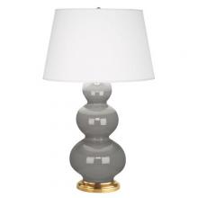 Robert Abbey 319X - Smokey Taupe Triple Gourd Table Lamp