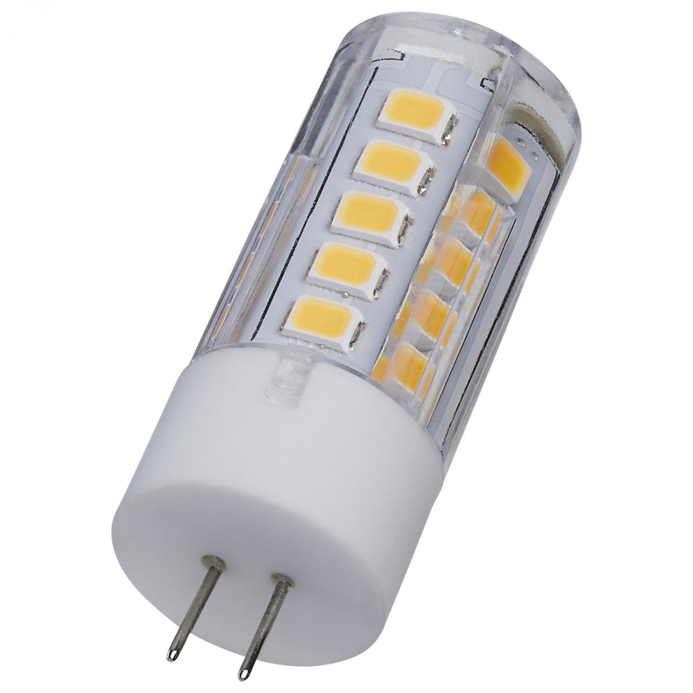 3 Watt Mini LED; G4 Base; 3000K; Clear Finish; 12 Volt