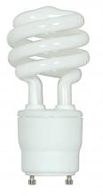 Satco Products Inc. S8229 - 18 Watt; Spiral Compact Fluorescent; 3500K; 82 CRI; GU24 base; 120 Volt