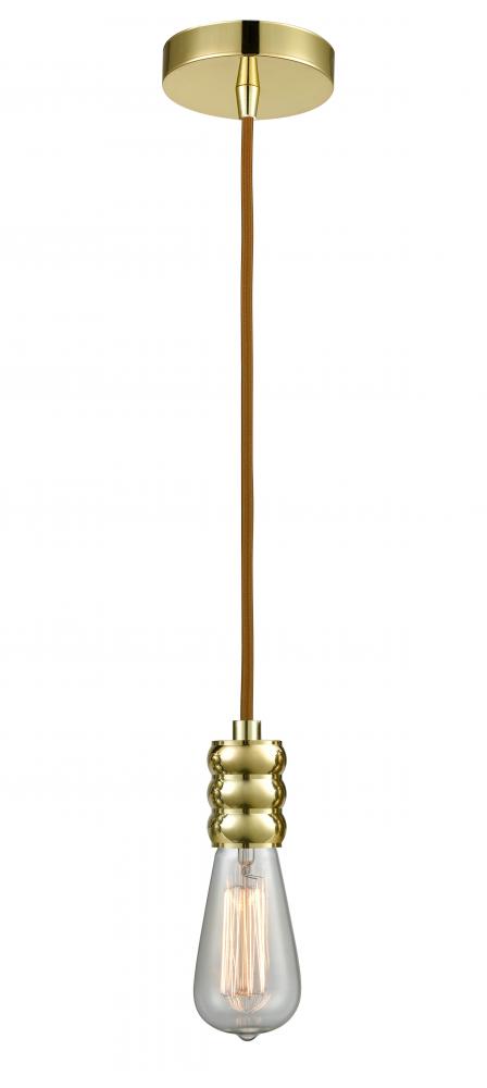 Gatsby - 1 Light - 2 inch - Gold - Cord hung - Mini Pendant