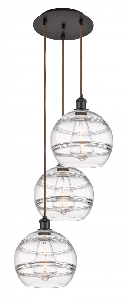 Rochester - 3 Light - 17 inch - Oil Rubbed Bronze - Cord hung - Multi Pendant