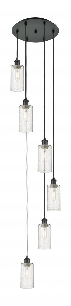 Crown Point - 6 Light - 16 inch - Matte Black - Multi Pendant