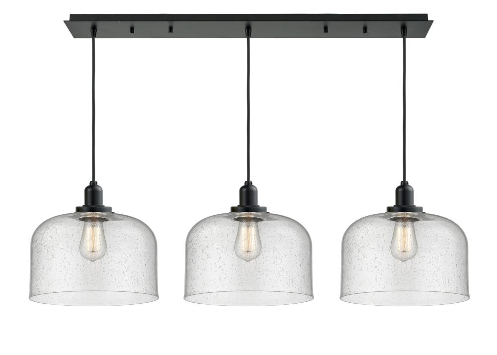 Whitney - 3 Light - 36 inch - Matte Black - Cord hung - Linear Pendant