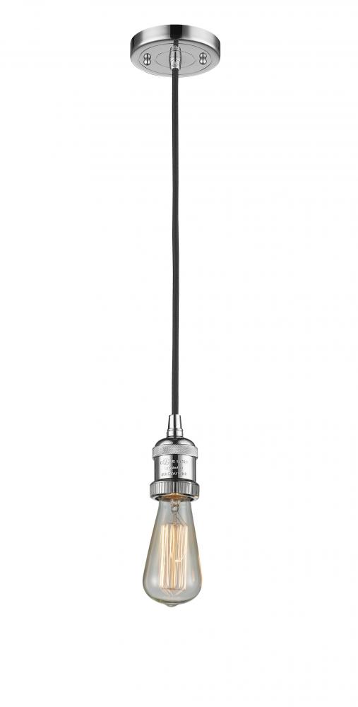 Bare Bulb - 1 Light - 3 inch - Polished Chrome - Cord hung - Mini Pendant